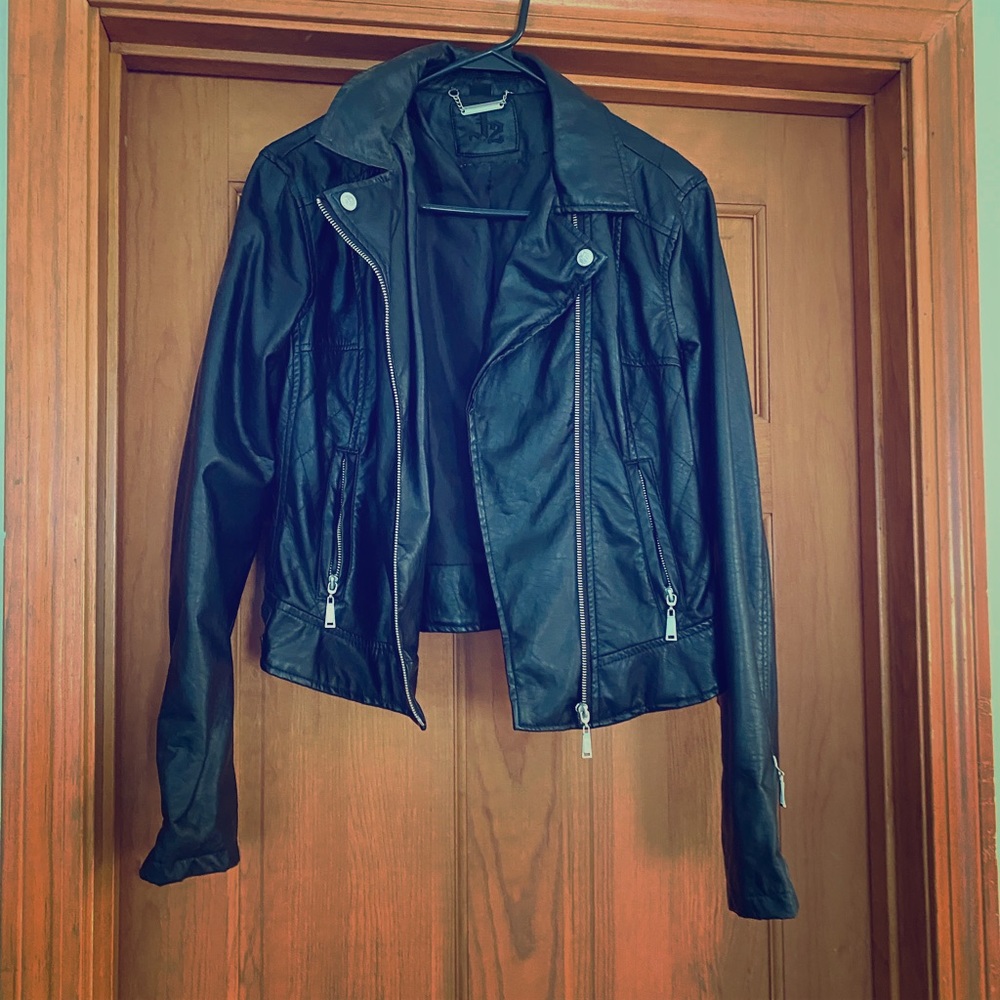 Faux leather jacket